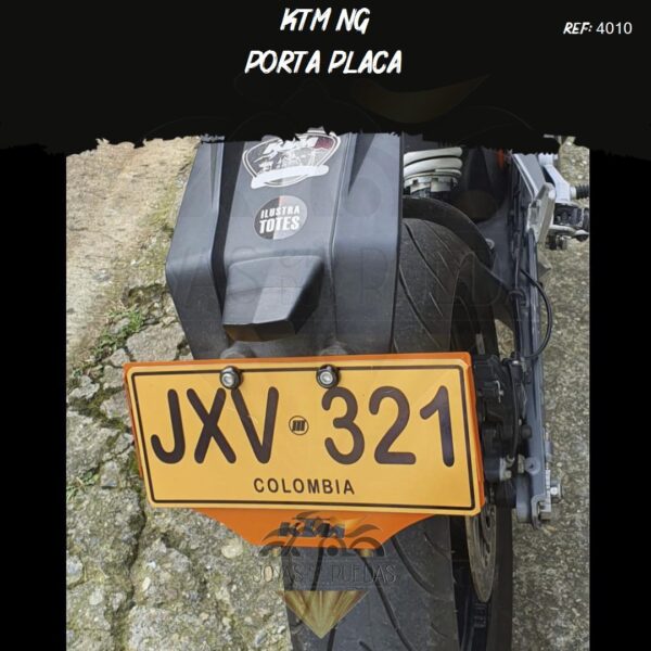 articulos KTM NG portaplaca