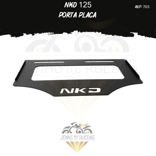 articulos NKD 125 portaplaca