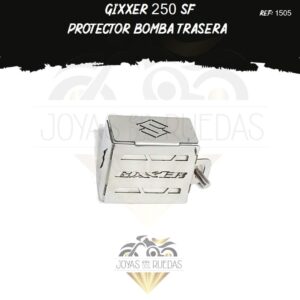 motos Gixxer 250 sf protector bomba trasera