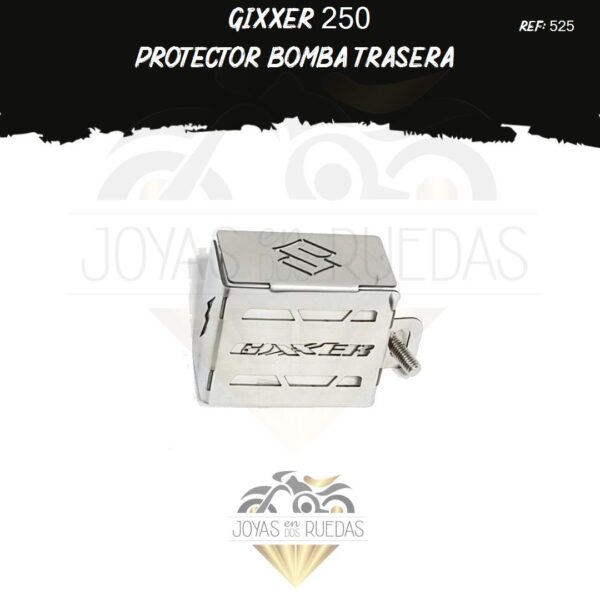 moto Gixxer 250 protector bomba trasera