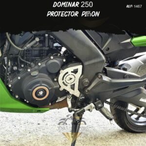 motos Dominar 250 protector piñon