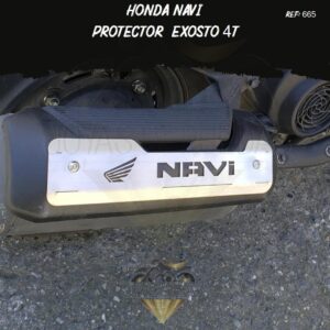 accesorios Honda Navi protector exosto 4t