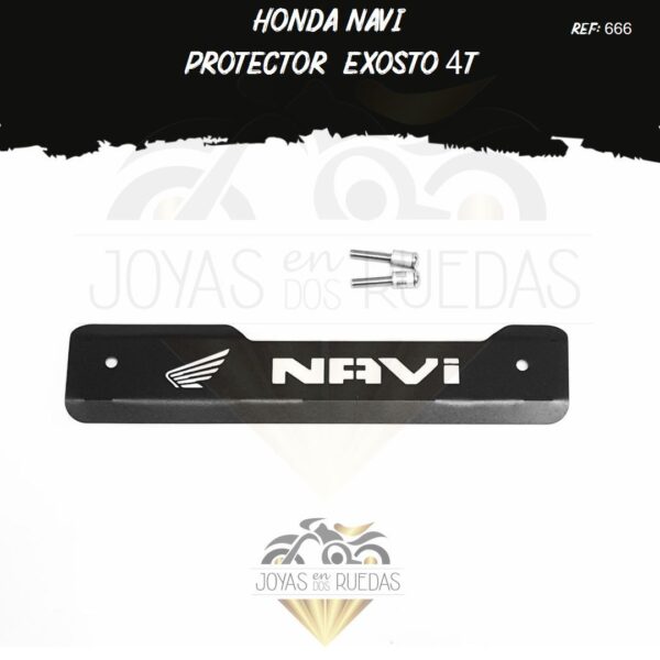 parte Honda Navi protector exosto 4t