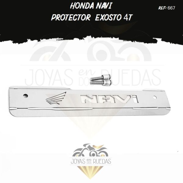piezas Honda Navi protector exosto 4t