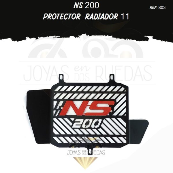 motos NS 200 protector radiador