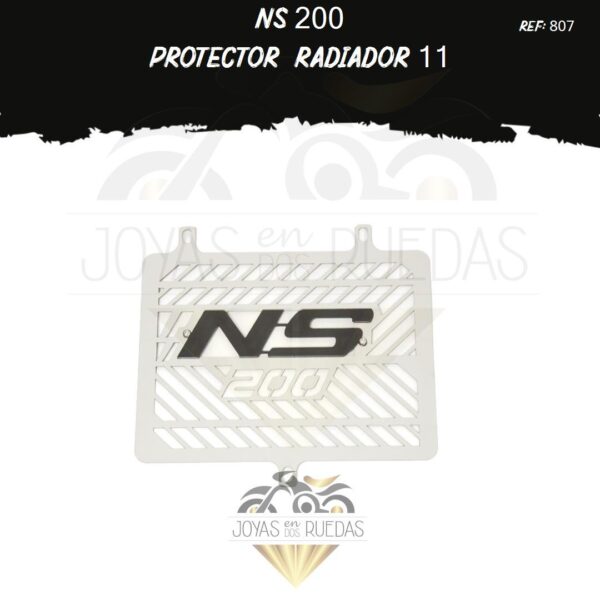 motos NS 200 protector radiador
