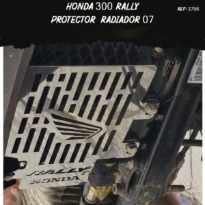 moto HONDA 300 RALLY protector radiador