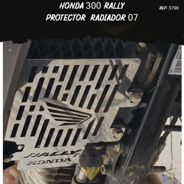 moto HONDA 300 RALLY protector radiador