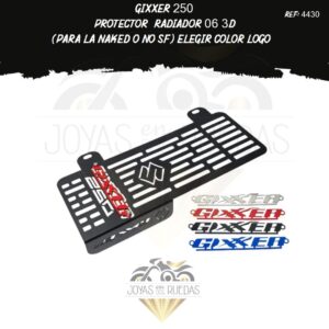parte Gixxer 250 protector radiador 3D