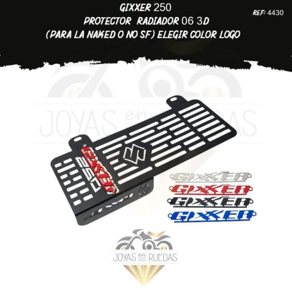 parte Gixxer 250 protector radiador 3D