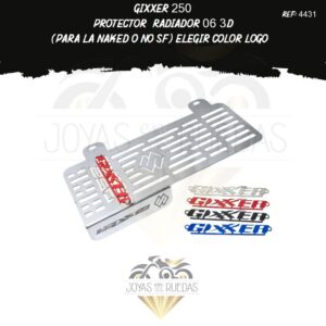 motos Gixxer 250 protector radiador 3D