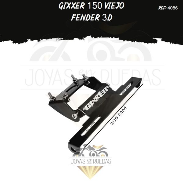 accesorio Gixxer 150 viejo fender 3d