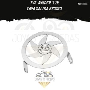 articulos TVS Raider 125 tapa salida exosto