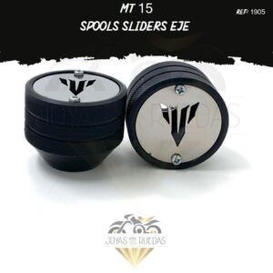 motos MT 15 Spools Sliders eje