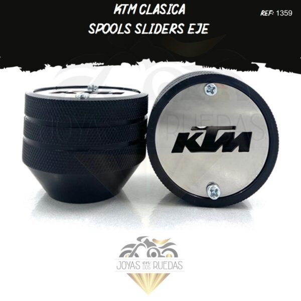 parte KTM clasica Spools Sliders eje