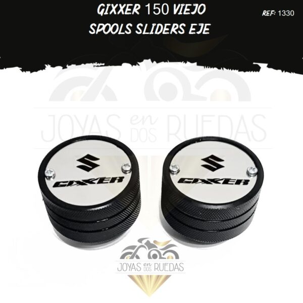 parte Gixxer 150 viejo Spools Sliders eje
