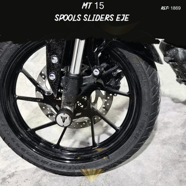 accesorios MT 15 Spools Sliders eje