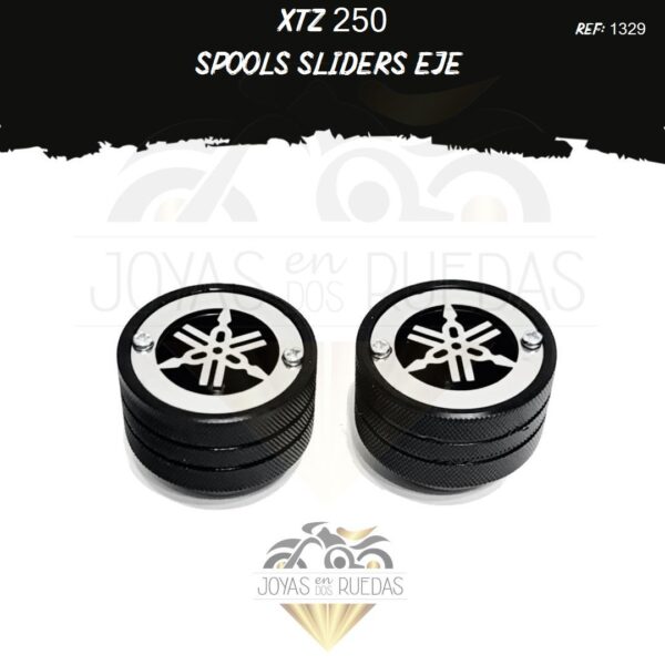 motos XTZ 250 Spools Sliders eje