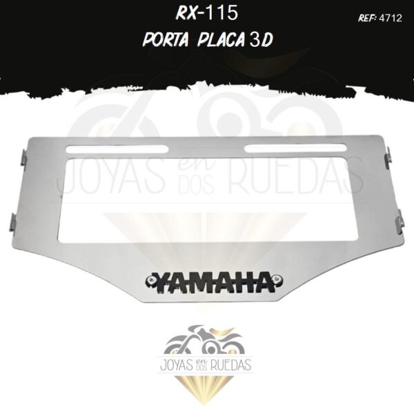 partes RX-115 portaplaca 3D